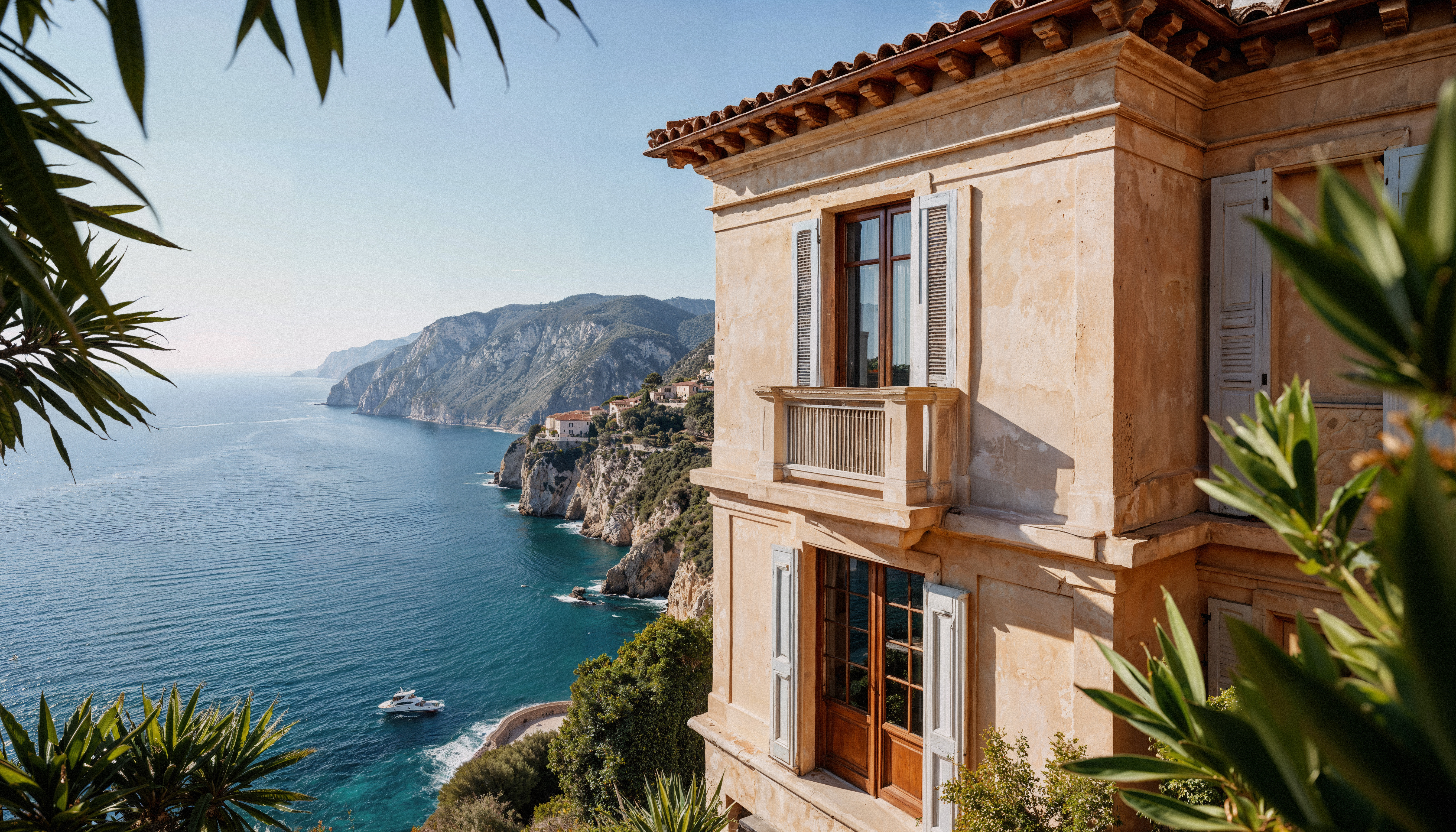 Coastal villa with ocean view